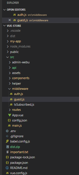 How To define Middleware In Vue Js Jswebsolutions in